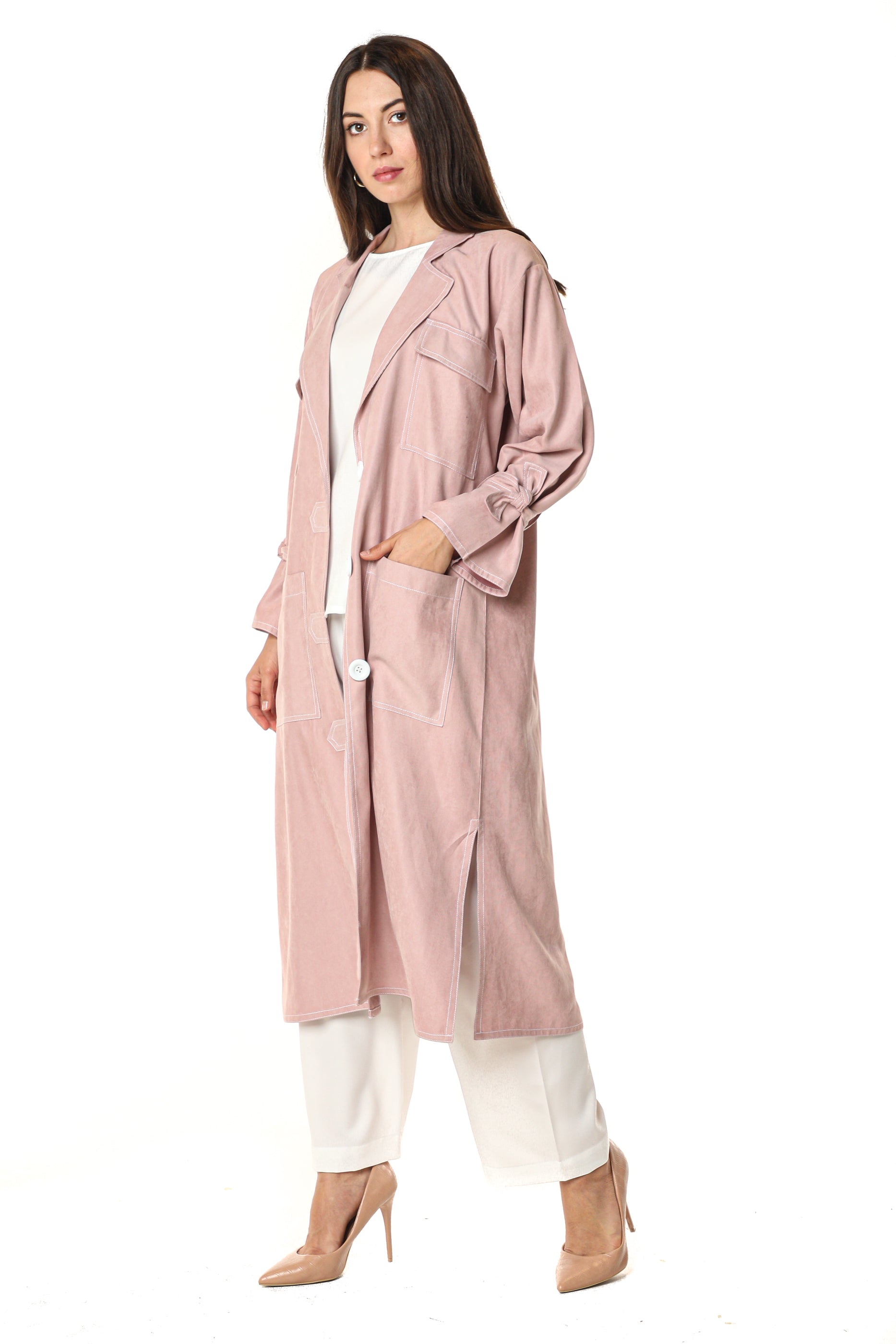 MOiSTREET Shamua Blazer with Crepe Top and Pants