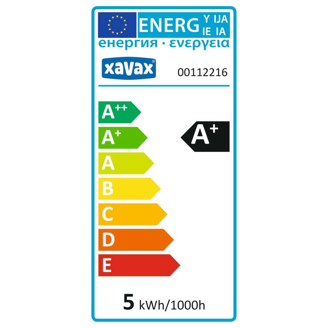 XAVAX 112216 LED Bulb, E14, 350lm replaces 32W candle bulb, warm white