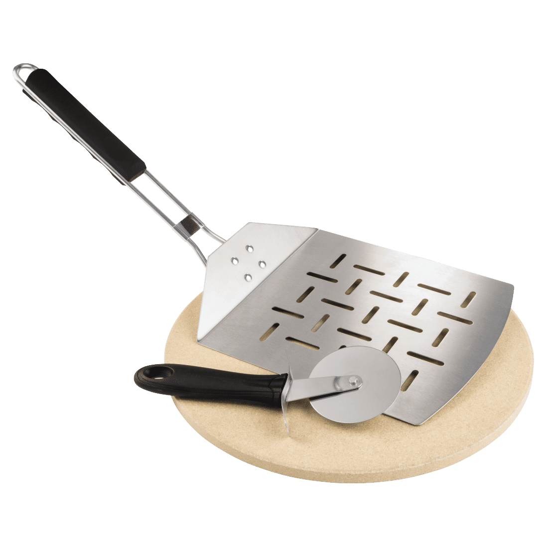 XAVAX 111590 Grill Stone Pizza Set, cordierite, 28 cm, 3 pieces