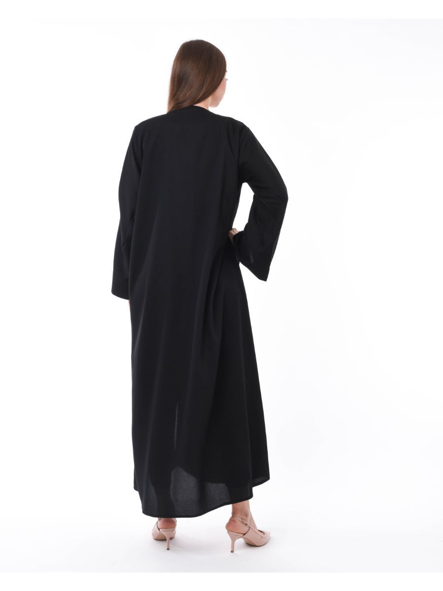 MOiSTREET Embellished Abaya with Hand Embroidery