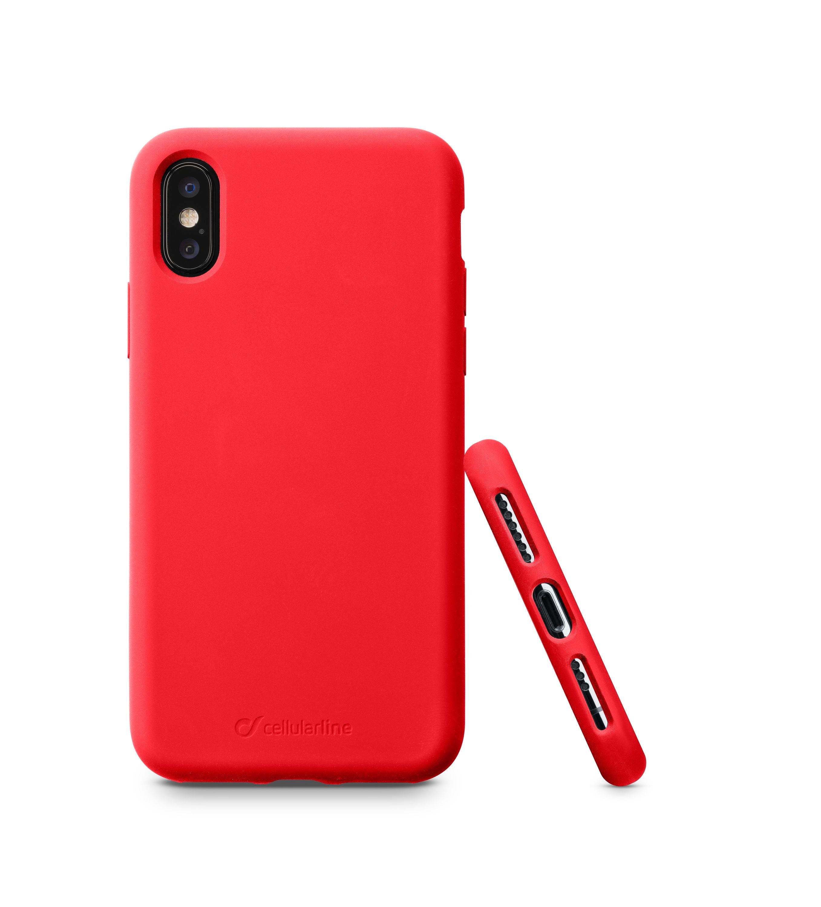 CELLULARLINE SENSATIONIPH8XR SOFT RED CASE IPH X