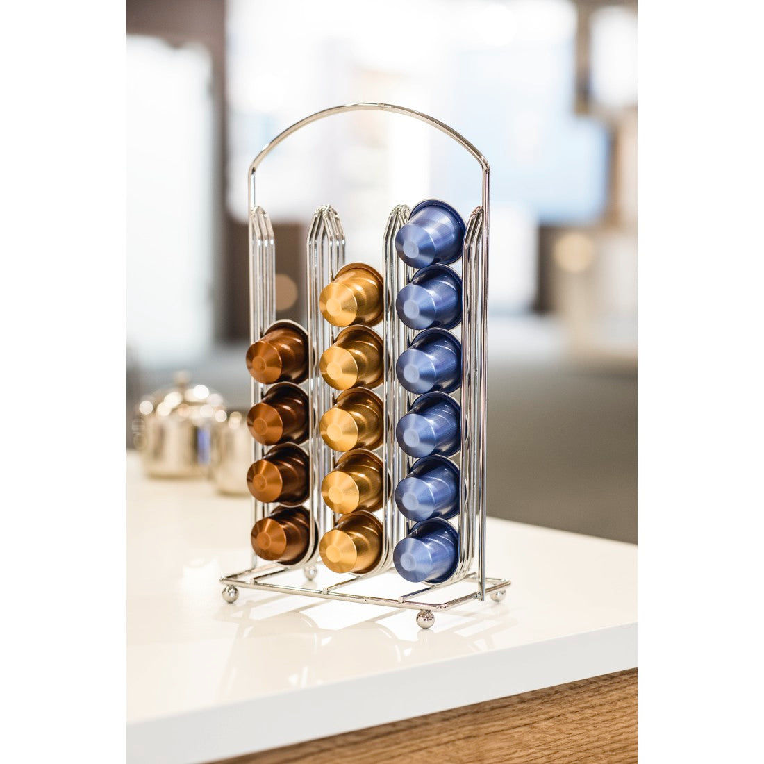 XAVAX 111059 "Donatore" Coffee Capsule Stand for Nespresso, 36 capsules