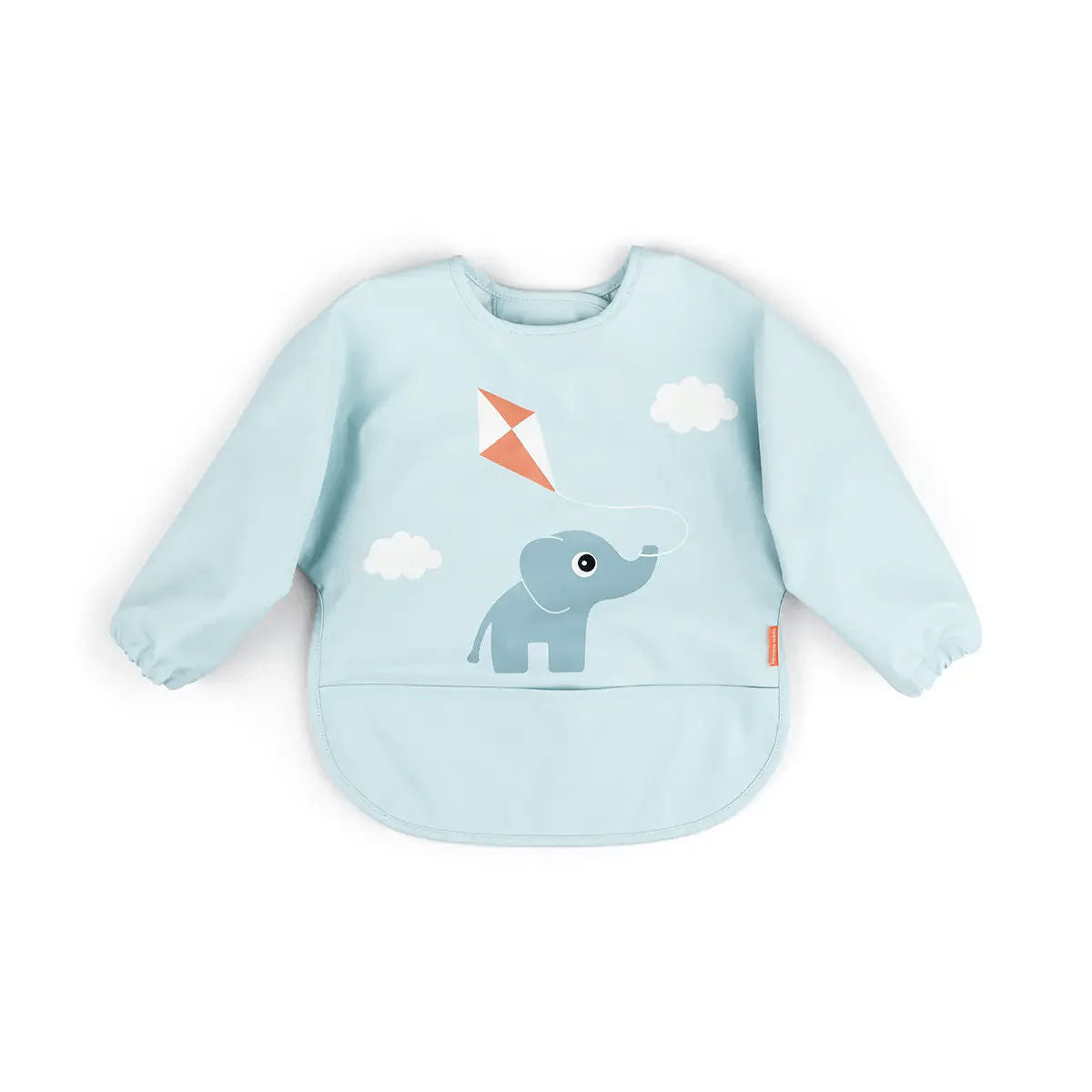 Done By Deer Sleeved Pocket Bib Playground Blue