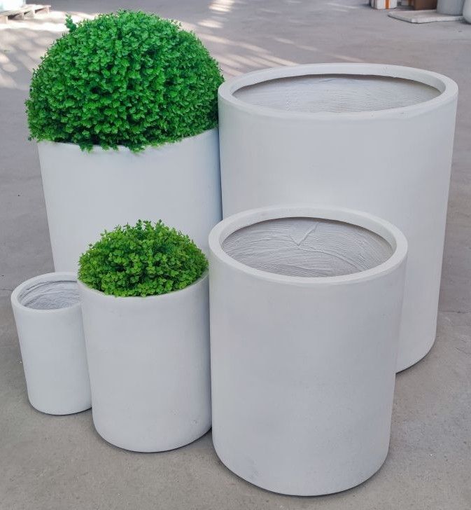 40x50cm Modern Concrete Look Fiberclay Planter #KD-065