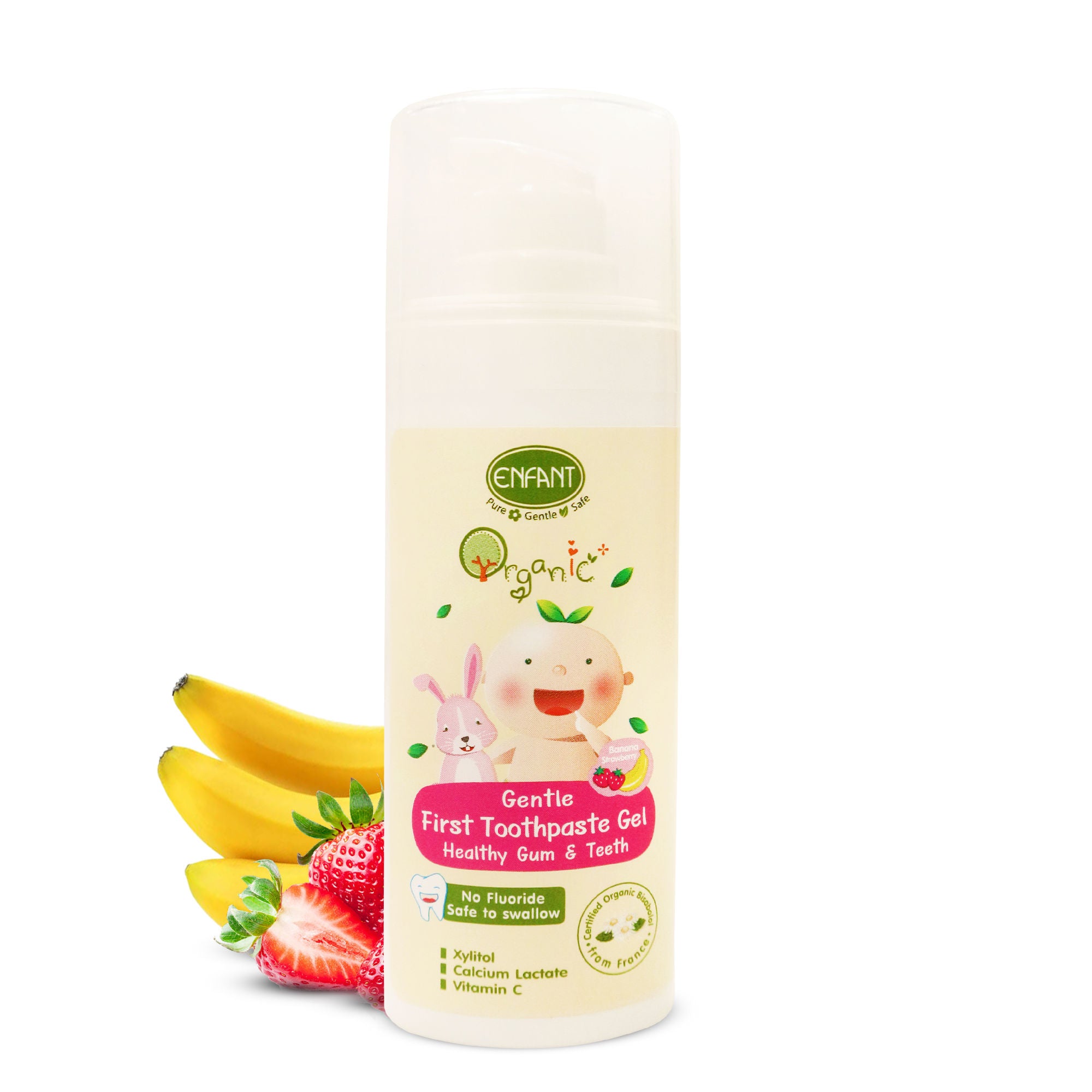 ENFANT Organic Plus Gentle First Toothpaste for Kids (6Month+)