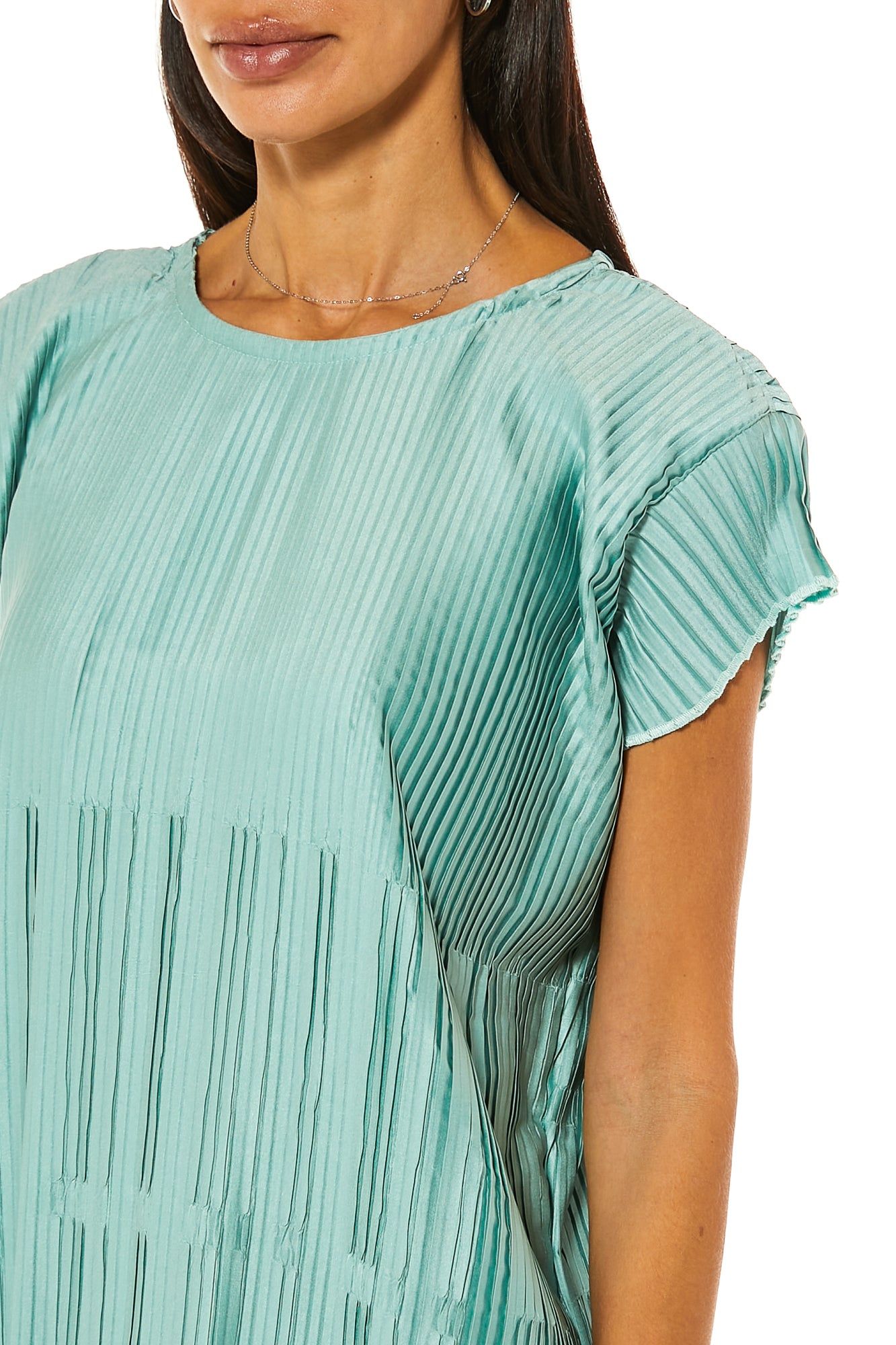 Shadow Green Silk Under Dress