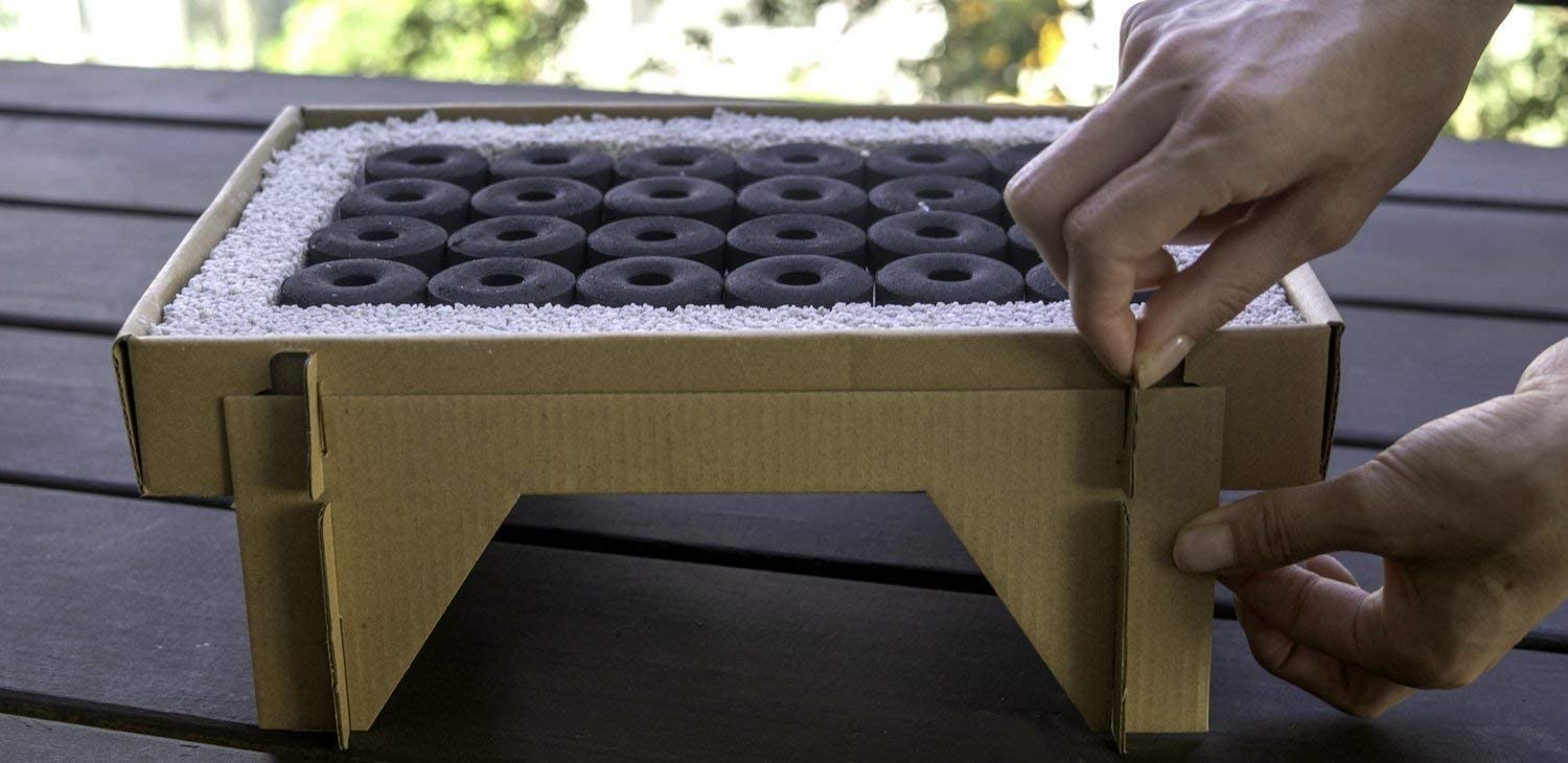 KISTENMACHER CasusGrill instant Single Use Biodegradable ECO-friendly BBQ Grill - Portable & Disposable