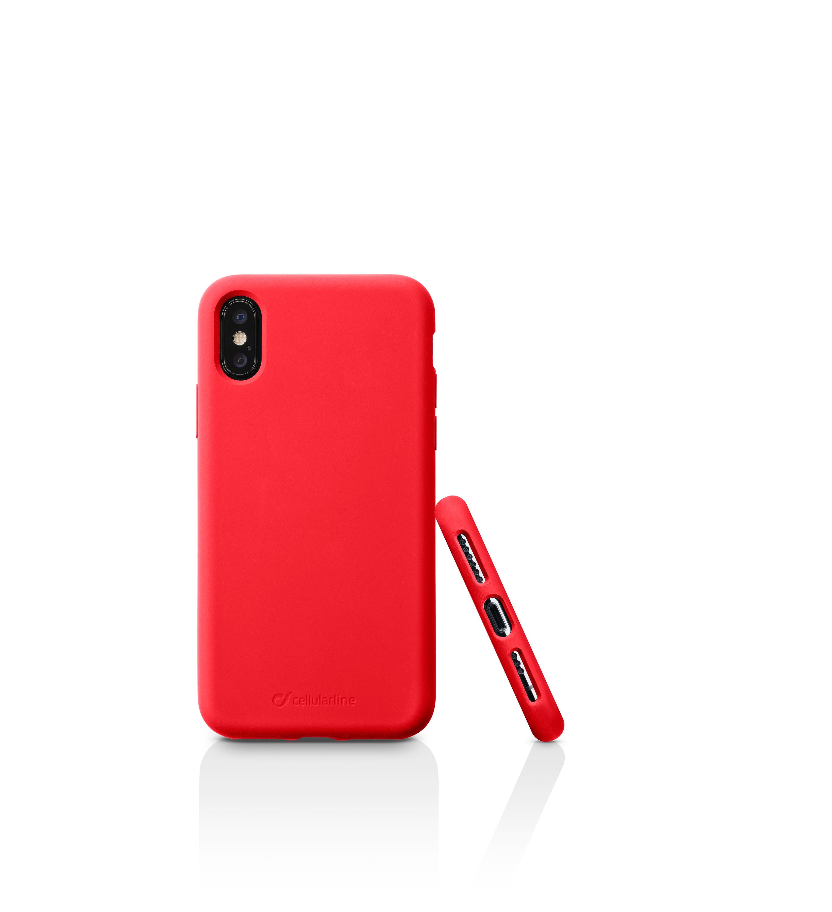 CELLULARLINE SENSATIONIPH8XR SOFT RED CASE IPH X