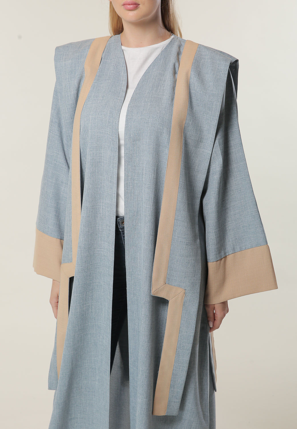 MOiSTREET Grey Casual Abaya
