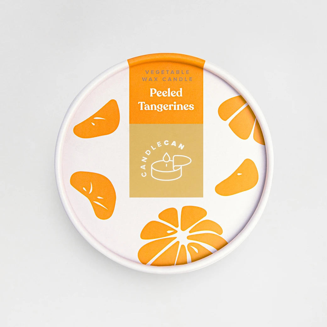 Gourmet Food Candle - Candlecan Peeled Tangerines