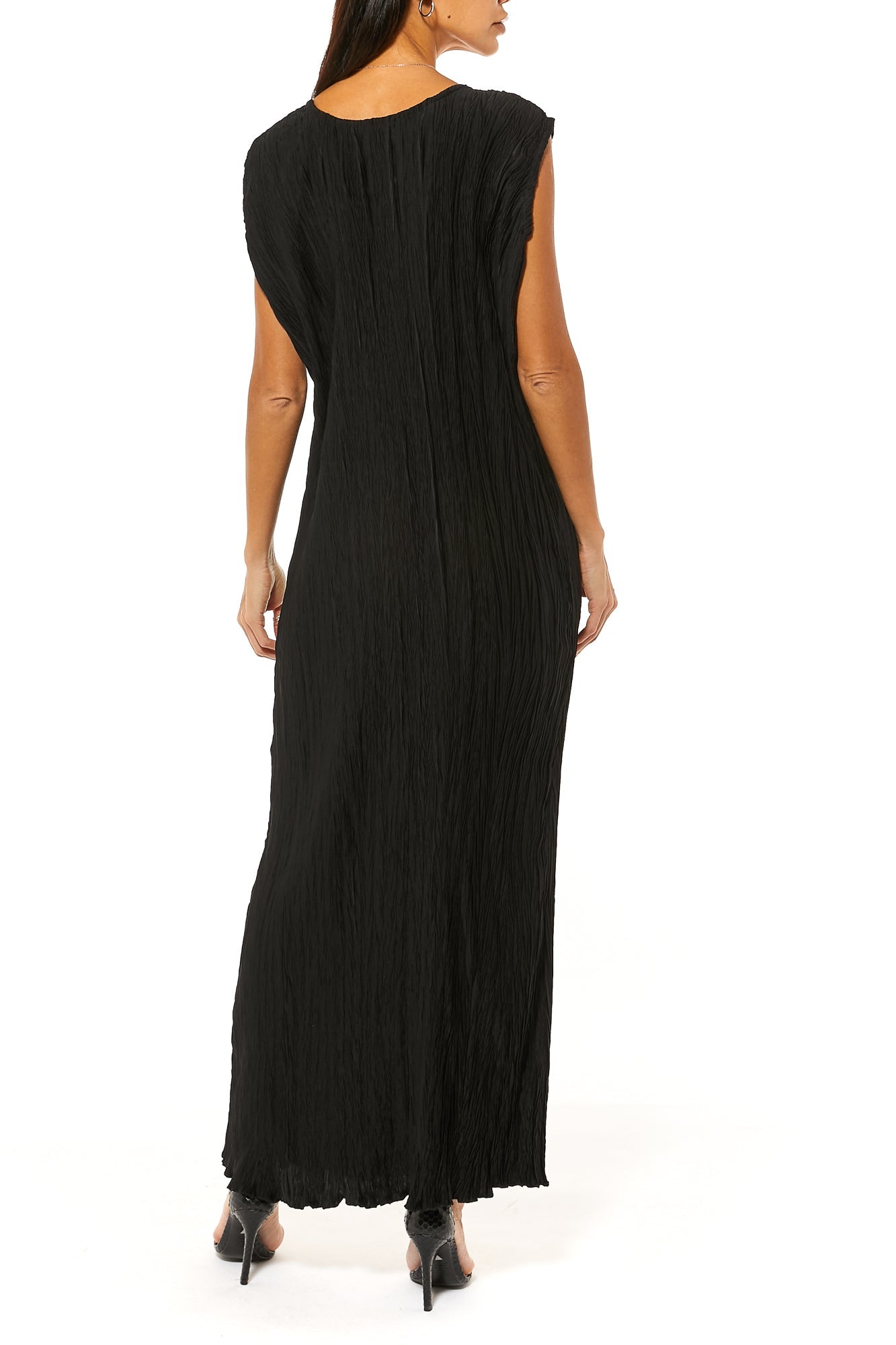 Black Harir Maqsood Crushed Under Dress