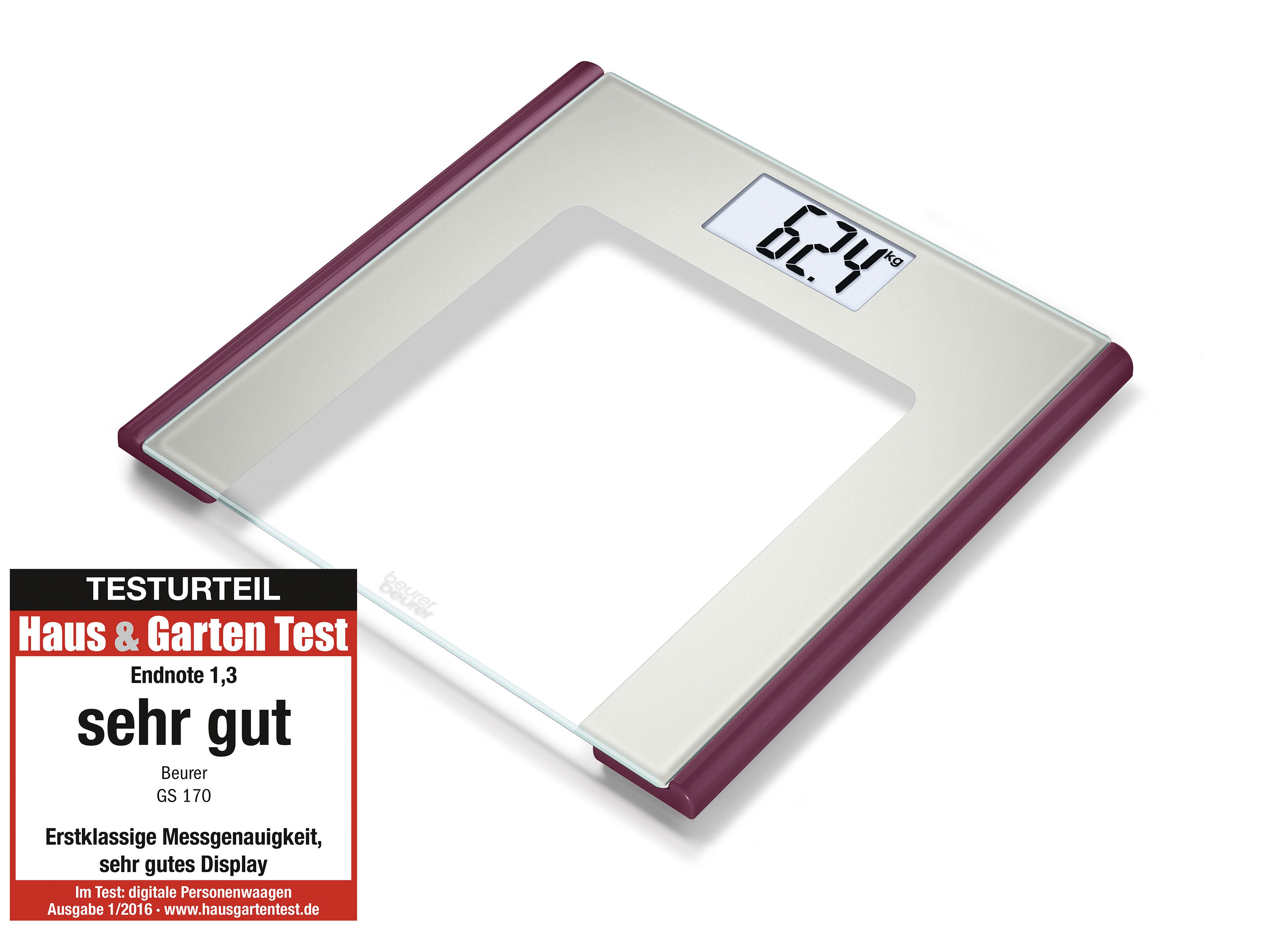 BEURER GS170 DIGITAL BATHROOM SCALE