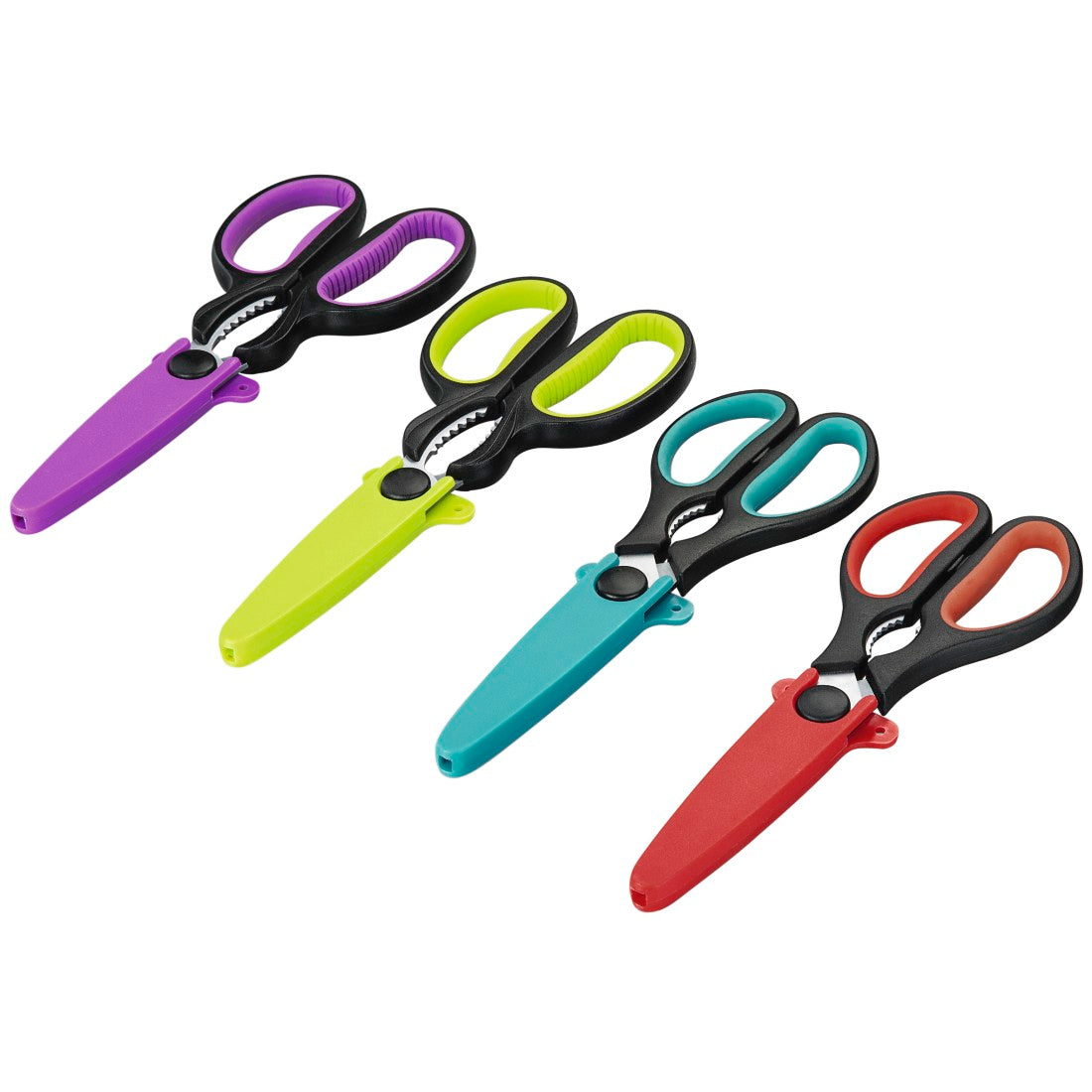 XAVAX 111546 Universal Scissors, Sorted by Colour, 24 Pcs in Display