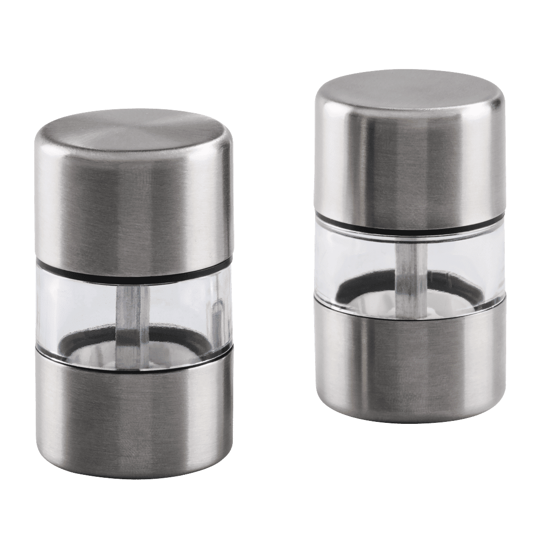 XAVAX 111548 Mini Salt and Pepper Mill Set, made of stainless steel, 2 parts