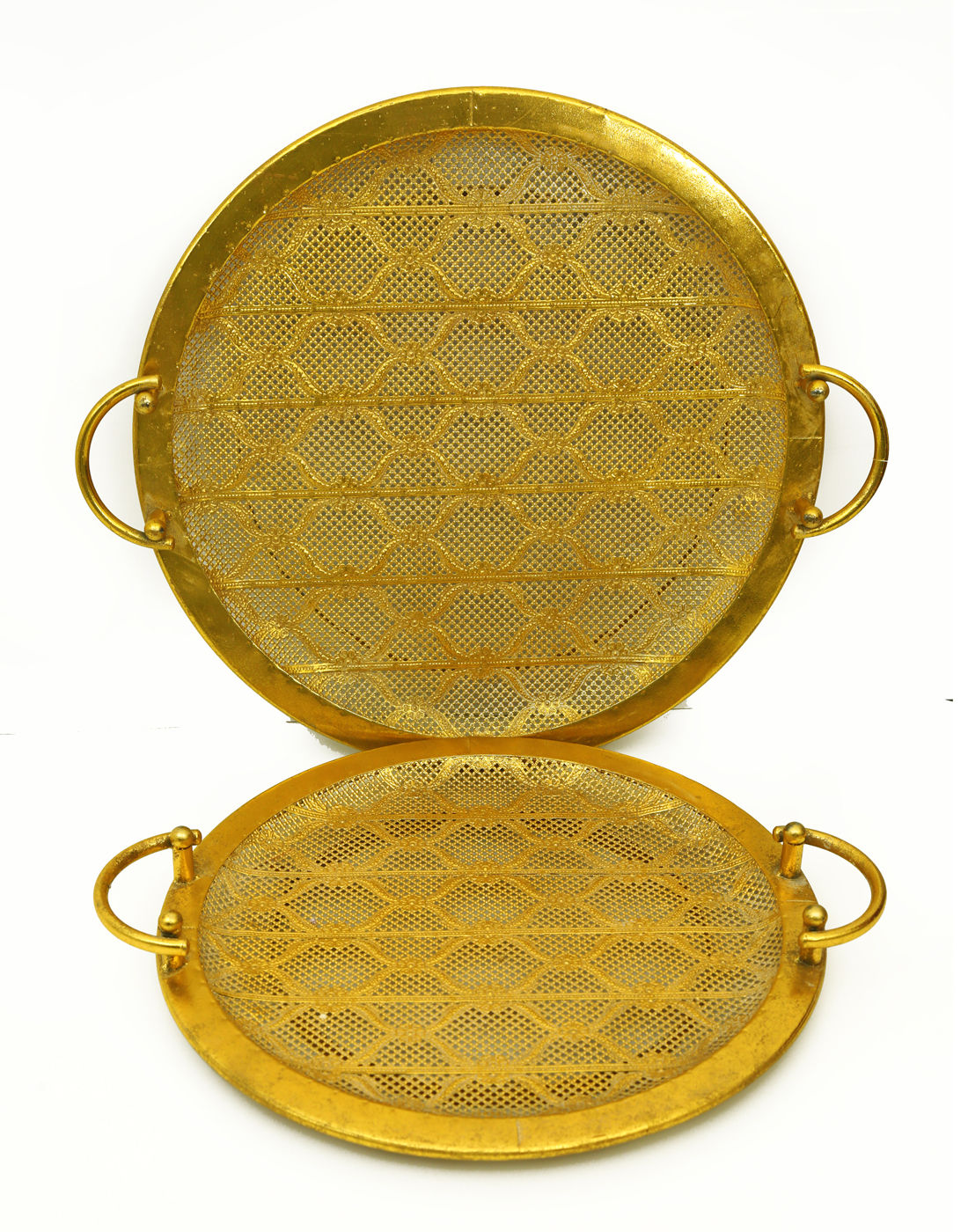 2 Pc Metal Tray Set #FMA-78