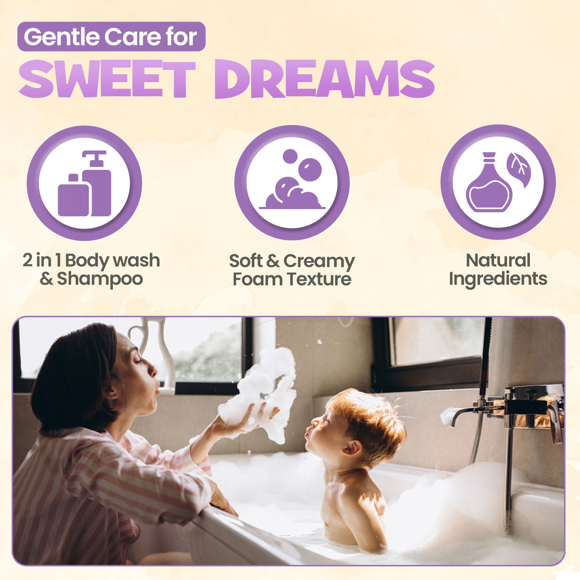 ENFANT Sweet Dream Shampoo & Body Foam Mousse 400ml