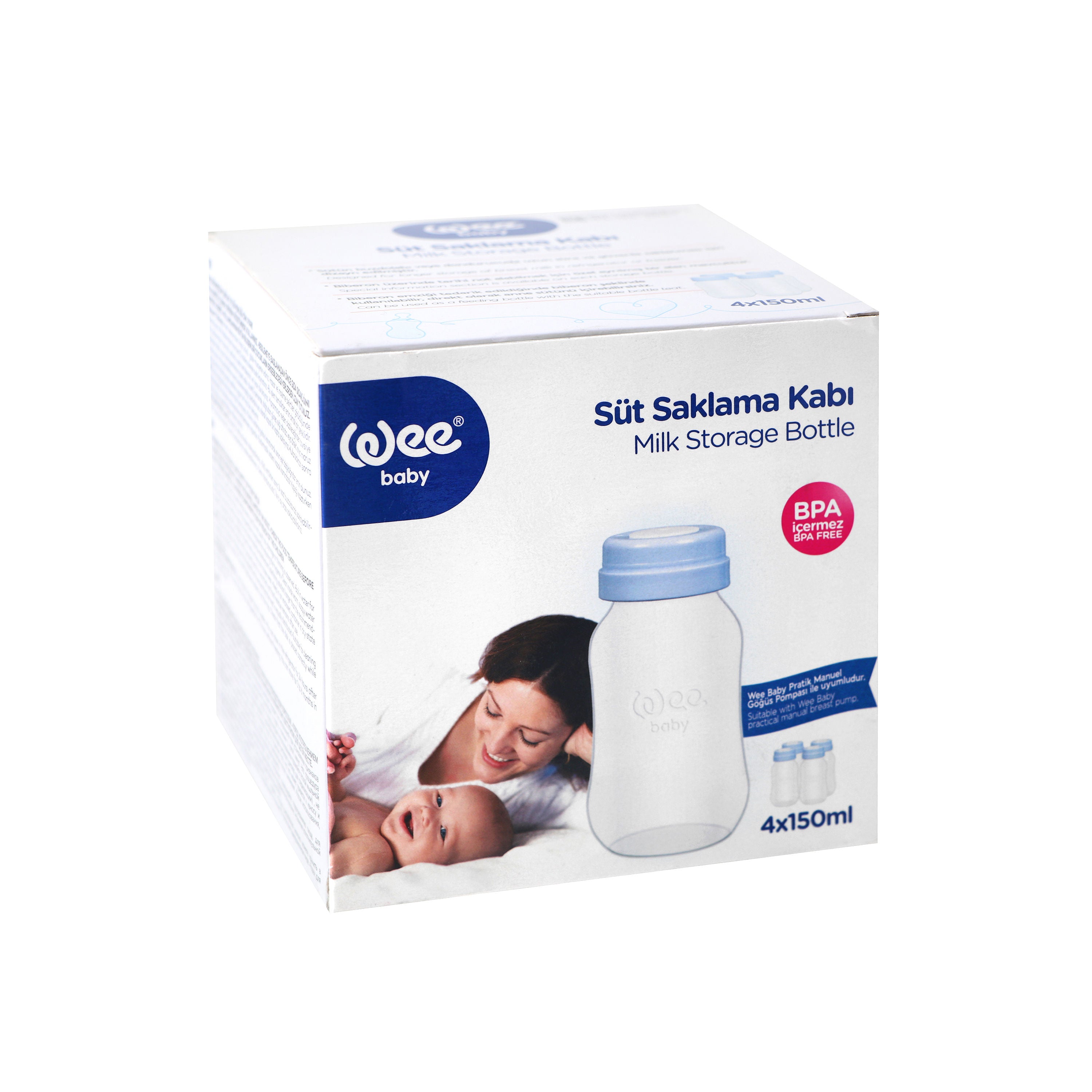 Weebaby Milk Container, 4 Pcs, 126