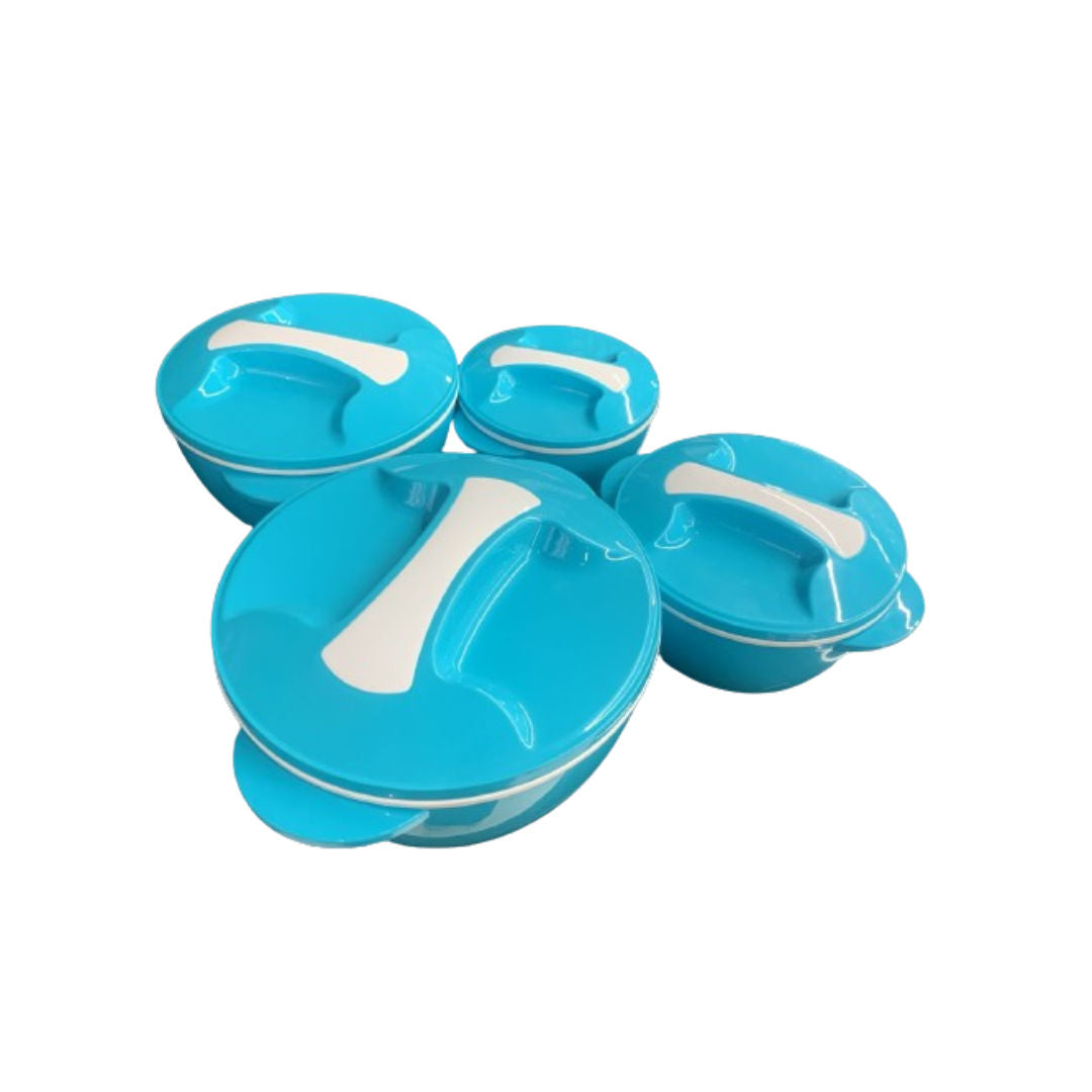 Axis Aura Hot Pot 4 Pieces Set, 600ml+1000ml+2000ml+3000ml Microwave Safe HP-611