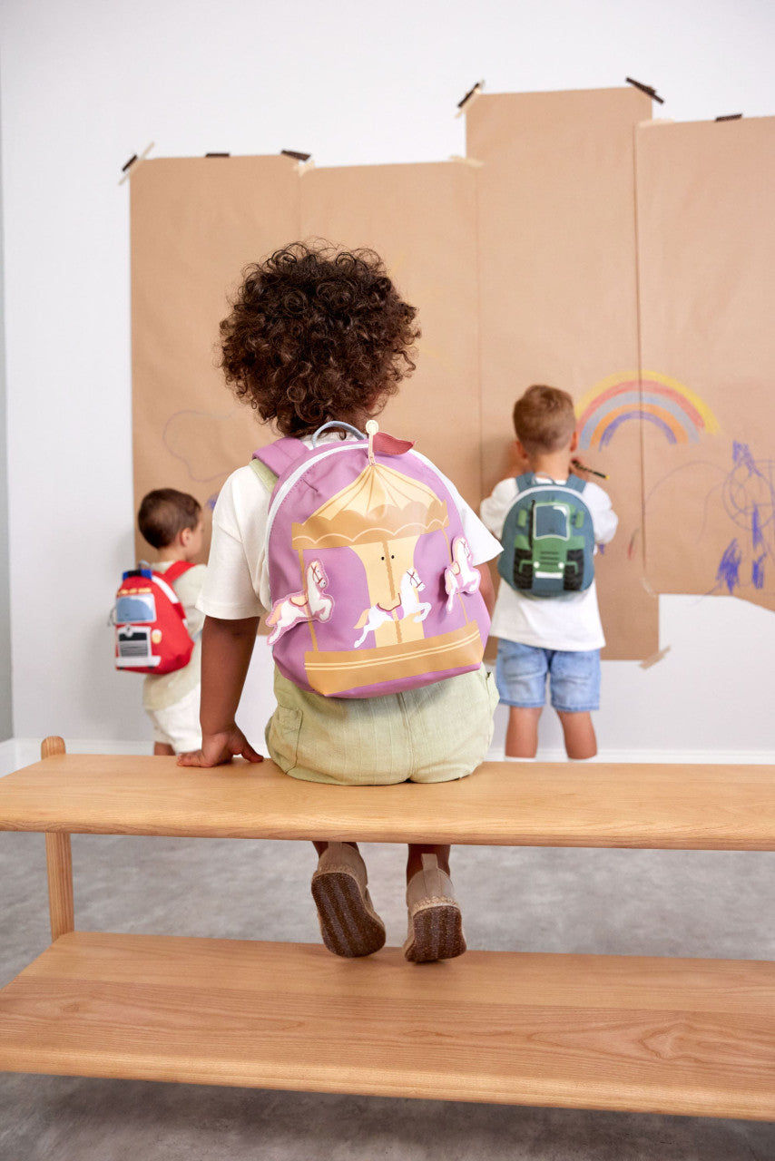 Lassig Tiny Backpack Tiny Drivers - Carousel