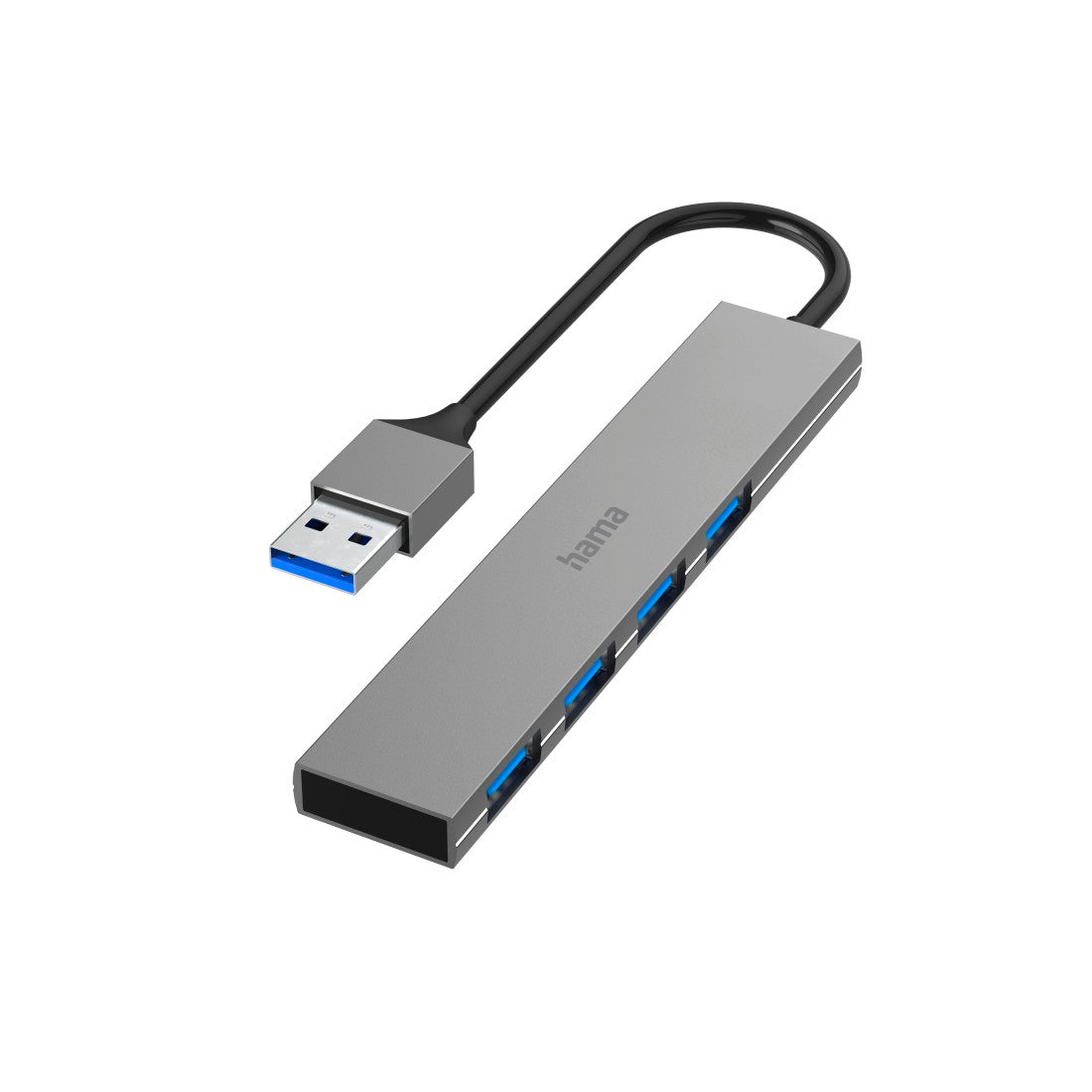 Hama 200114 USB Hub, 4 Ports, Usb 3.0, 5 Gbit/S, Alu, Ultra-Slim – XHAWI