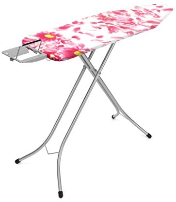 Brabantia 101861 Iron Table Cover B,124x38cm Cotton, 4mm Foam & 4mm Felt Pink Santini
