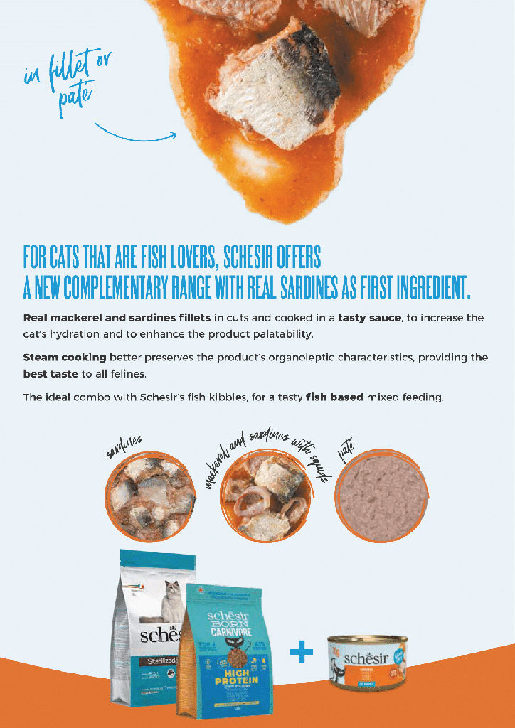 Schesir Grill Wholefood Cat Can Sardines In Lobster Sauce 70g