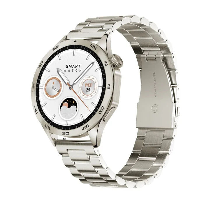 Telux Neo Smartwatch, 1.43″ AMOLED, 300mAh Battery, IP68 Waterproof, Silver