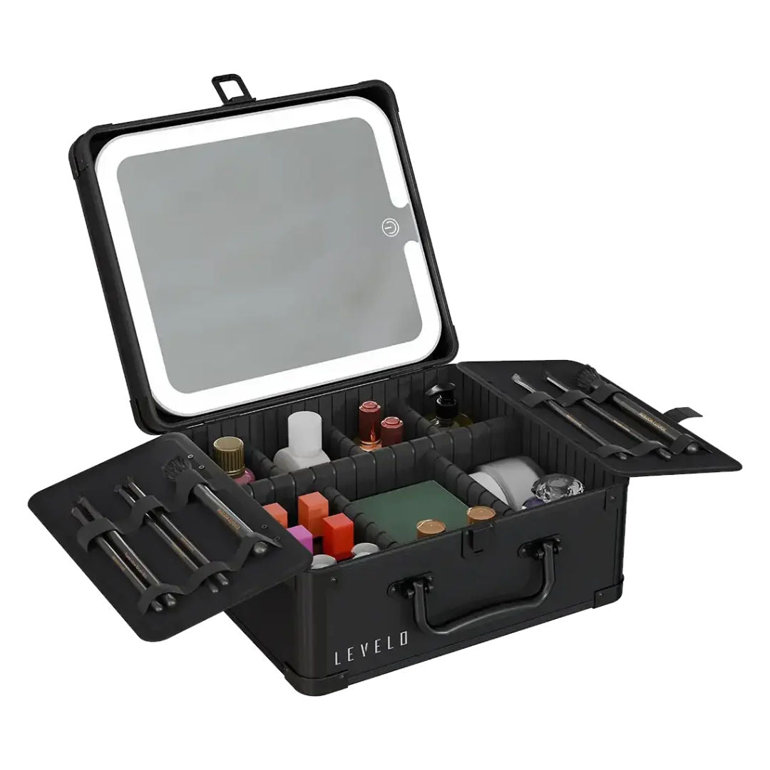 Levelo Elite Makeup Box Organizer With Mirror