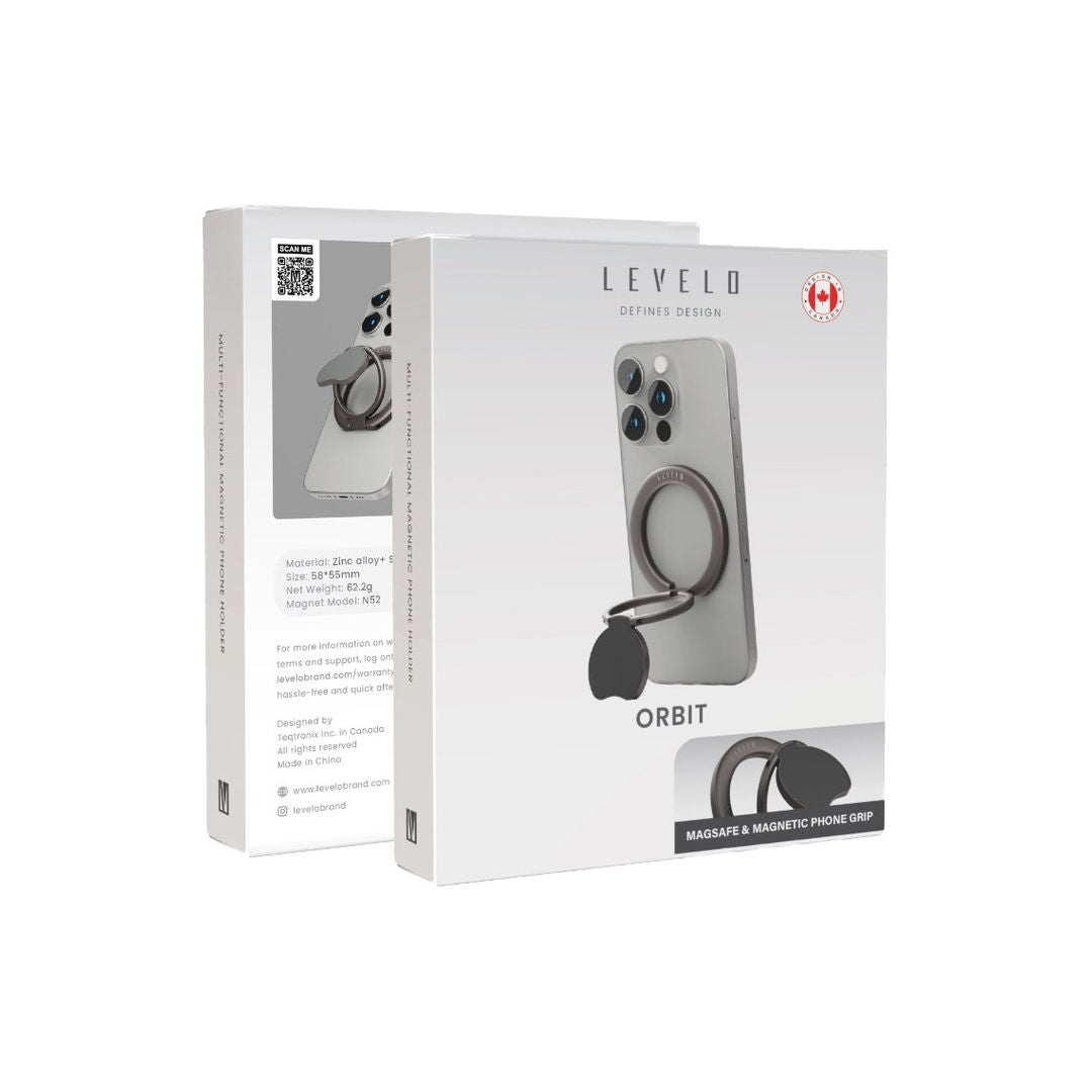 Levelo Orbit MagSafe & Magnetic Phone Ring Holder