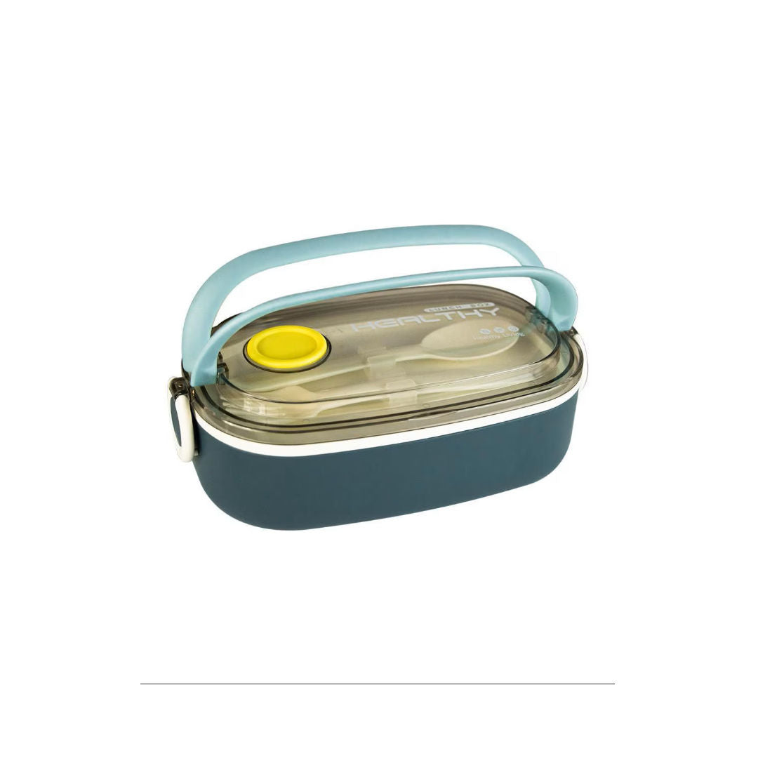 Twisoo Stainless Steel Lunch Box With Cutlery Set, Leakproof, Multi-Compartment, Assorted Colors, LBS-005