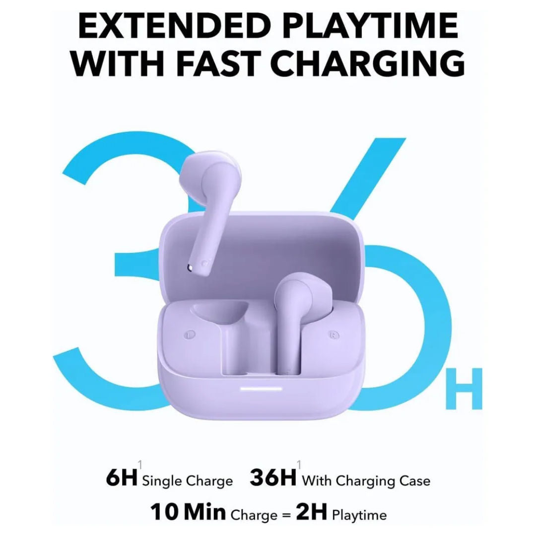 Anker soundcore K20i Bluetooth Earbuds, Purple