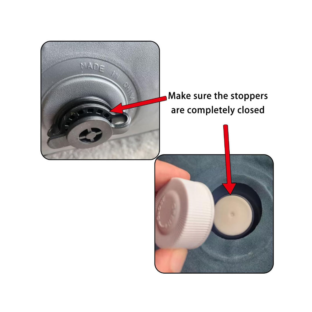 Jilong Flocked Single Airbed With Built-In Foot Pump, 24130