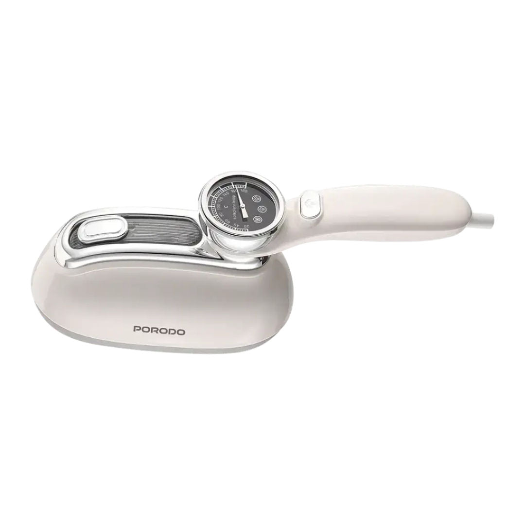 Porodo Lifestyle Retro Thermometer Steam & Heat Iron, White