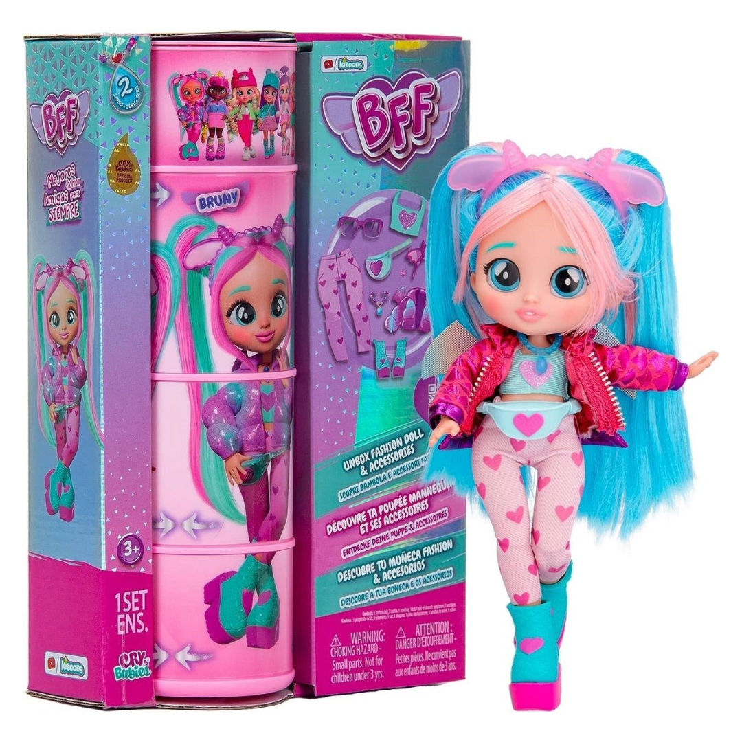 Cry Babies BFF Bruny Fashion Doll with Surprises