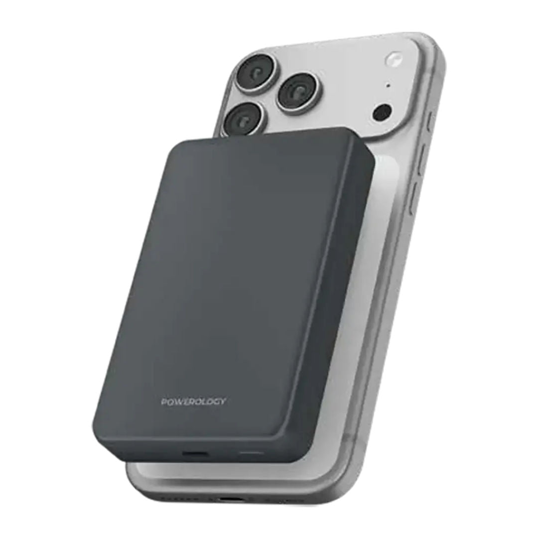 Powerology Blanc25 10000mAh MagSafe Power Bank, Gray