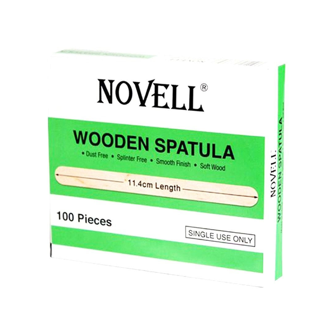 NOVELL Wooden Spatula, 100 Pieces