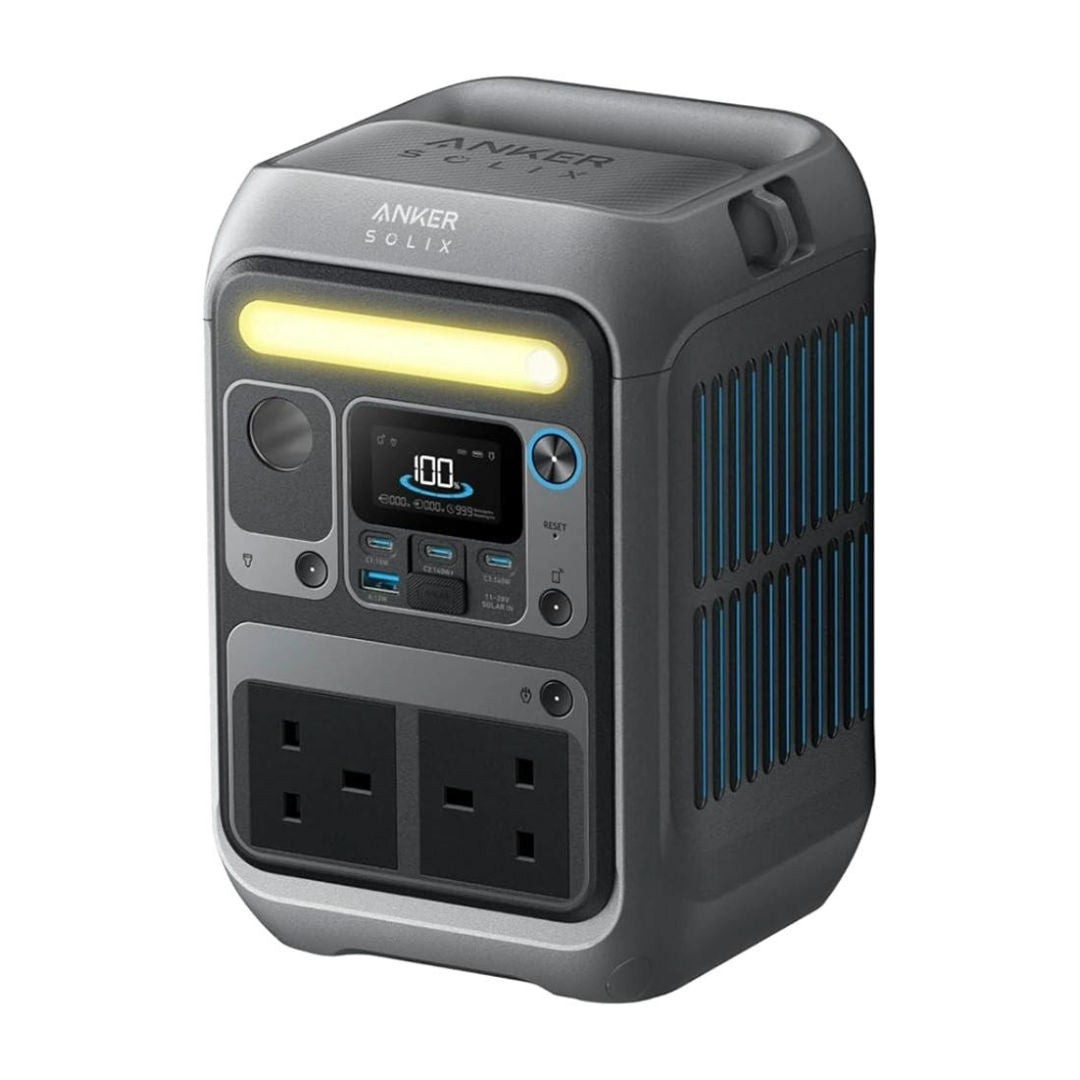 Anker SOLIX C300X Portable Power Station, 300W, 600W Peak, Solar Ready, Fast Recharge