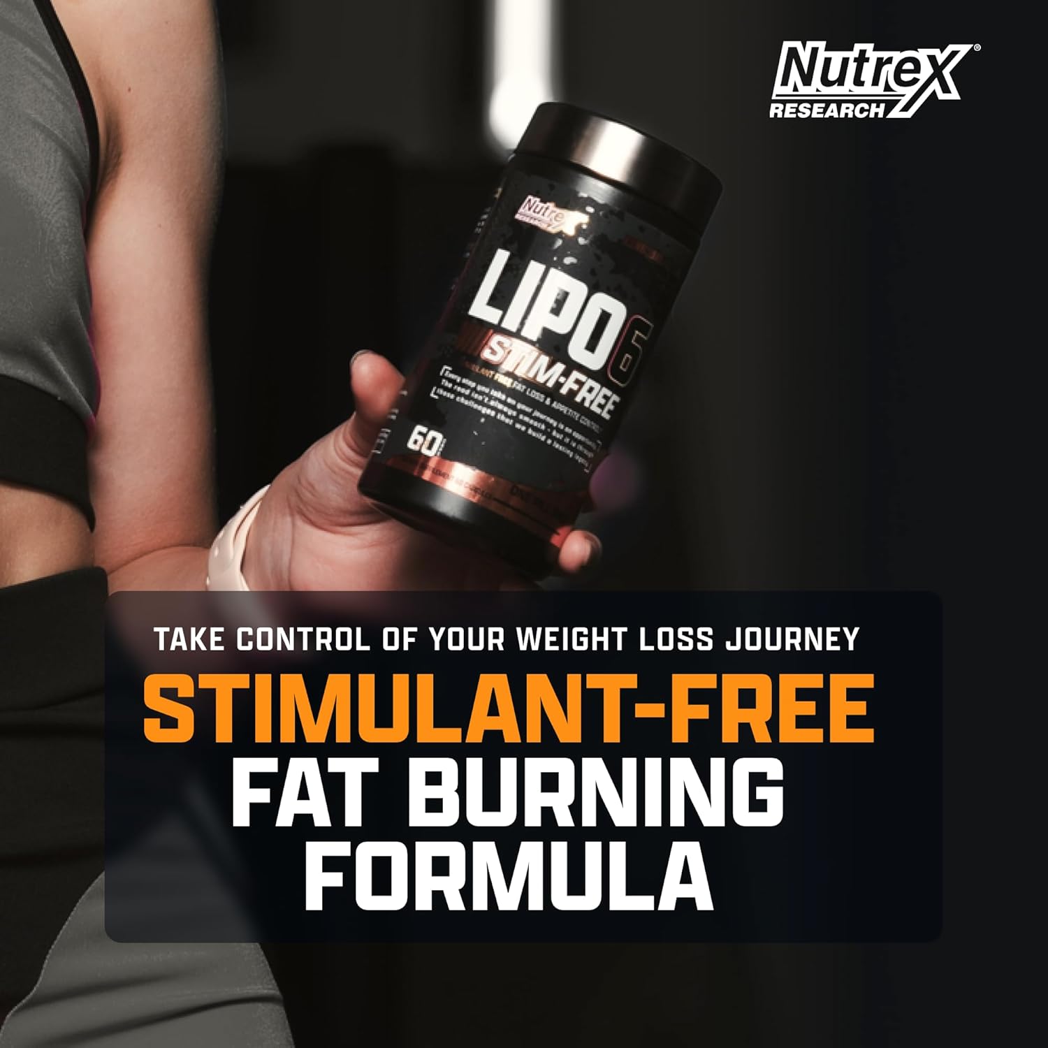 Nutrex Research Lipo-6 Stim-Free, 60 Capsules Stimulant-Free Fat Burner