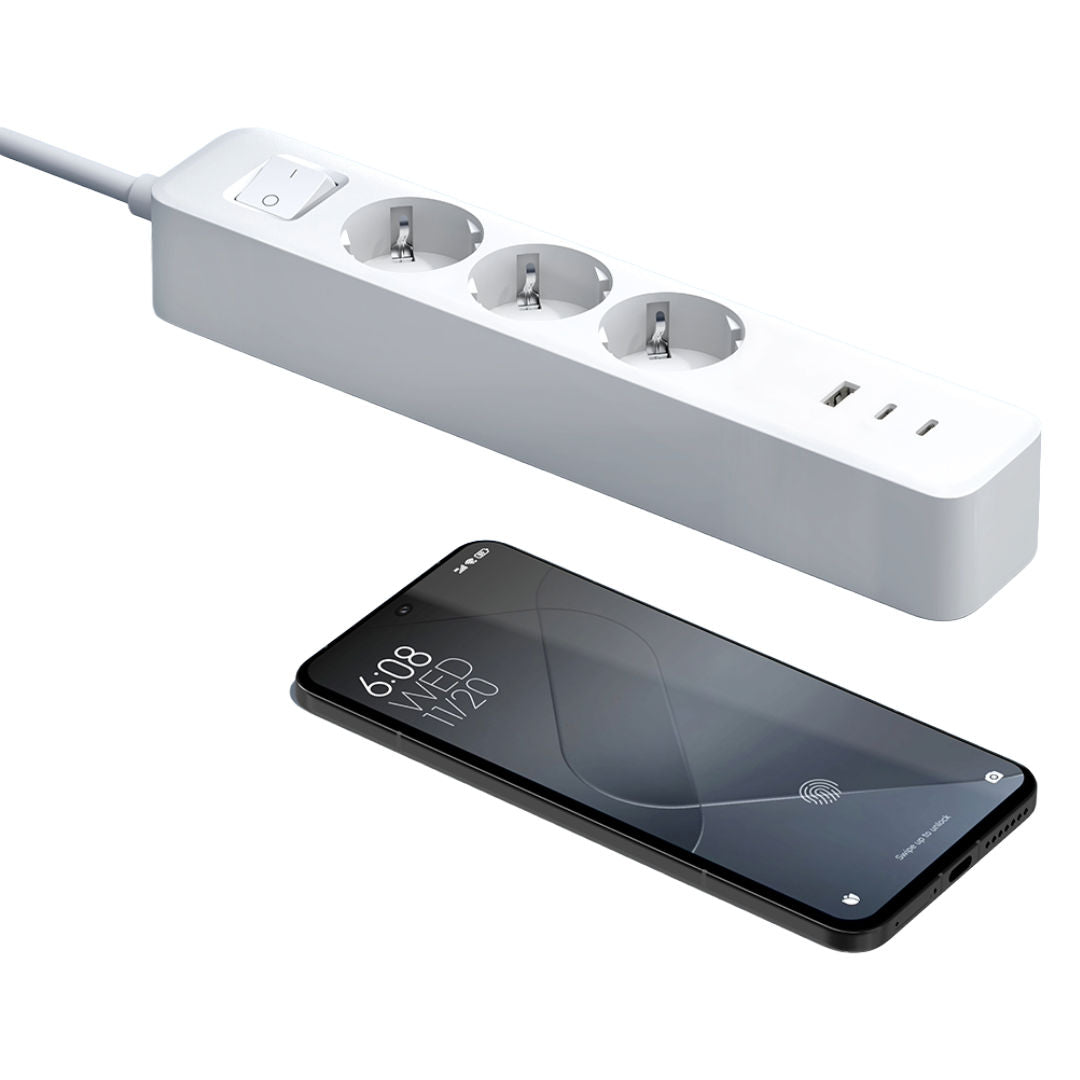 Xiaomi 20W Power Strip, 2 USB-C + 1 USB-A, UK
