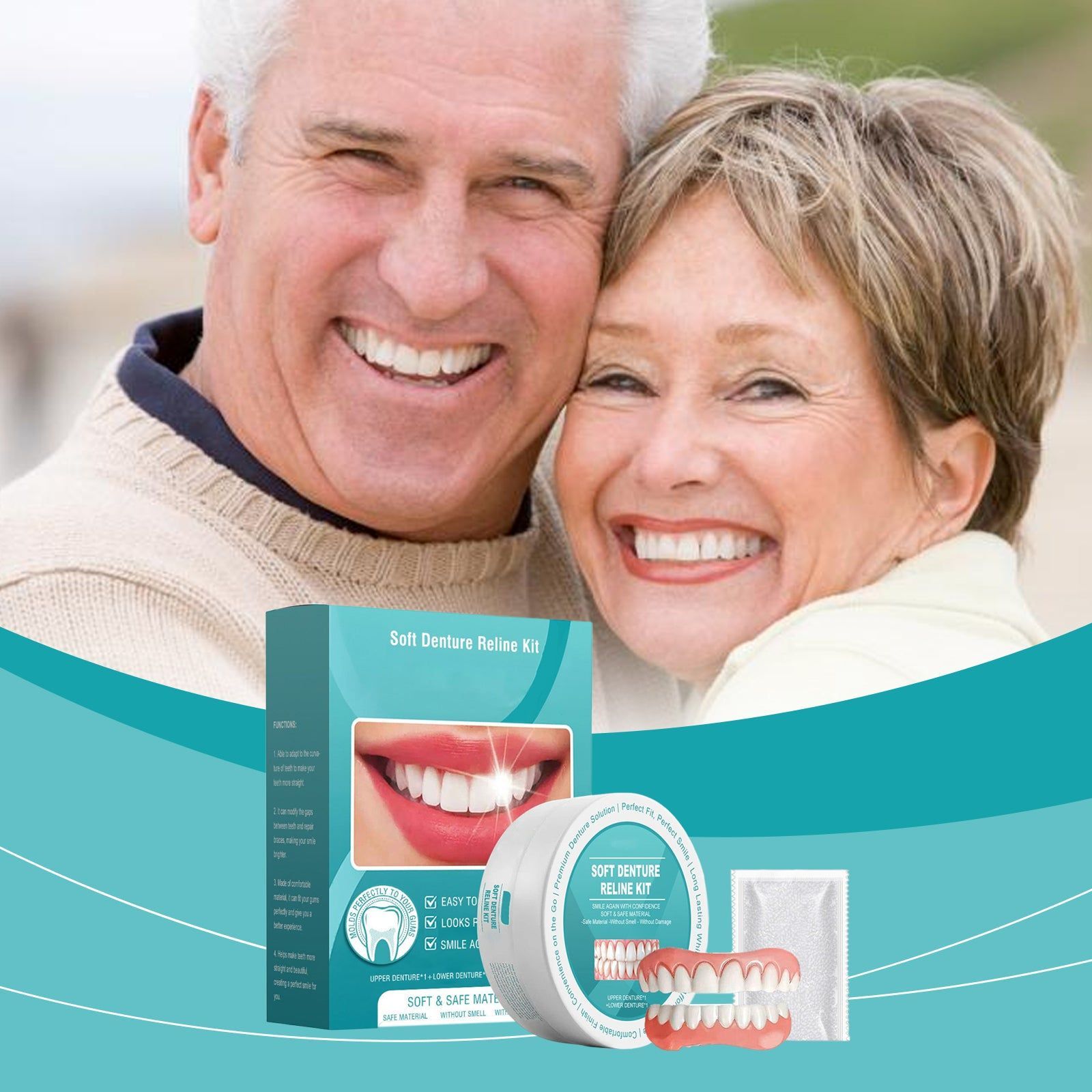 Transform Your Smile with Easy Dental Care, Natural Fit, Instant Results ,1 set