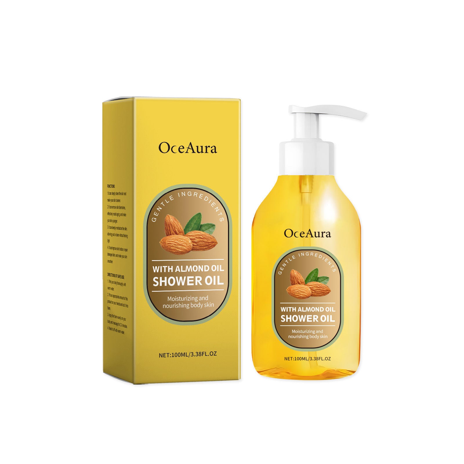 Coconut Oil Bath Oil for Body Cleansing, Moisturizing, Nourishing, Soft Skin ,100ml