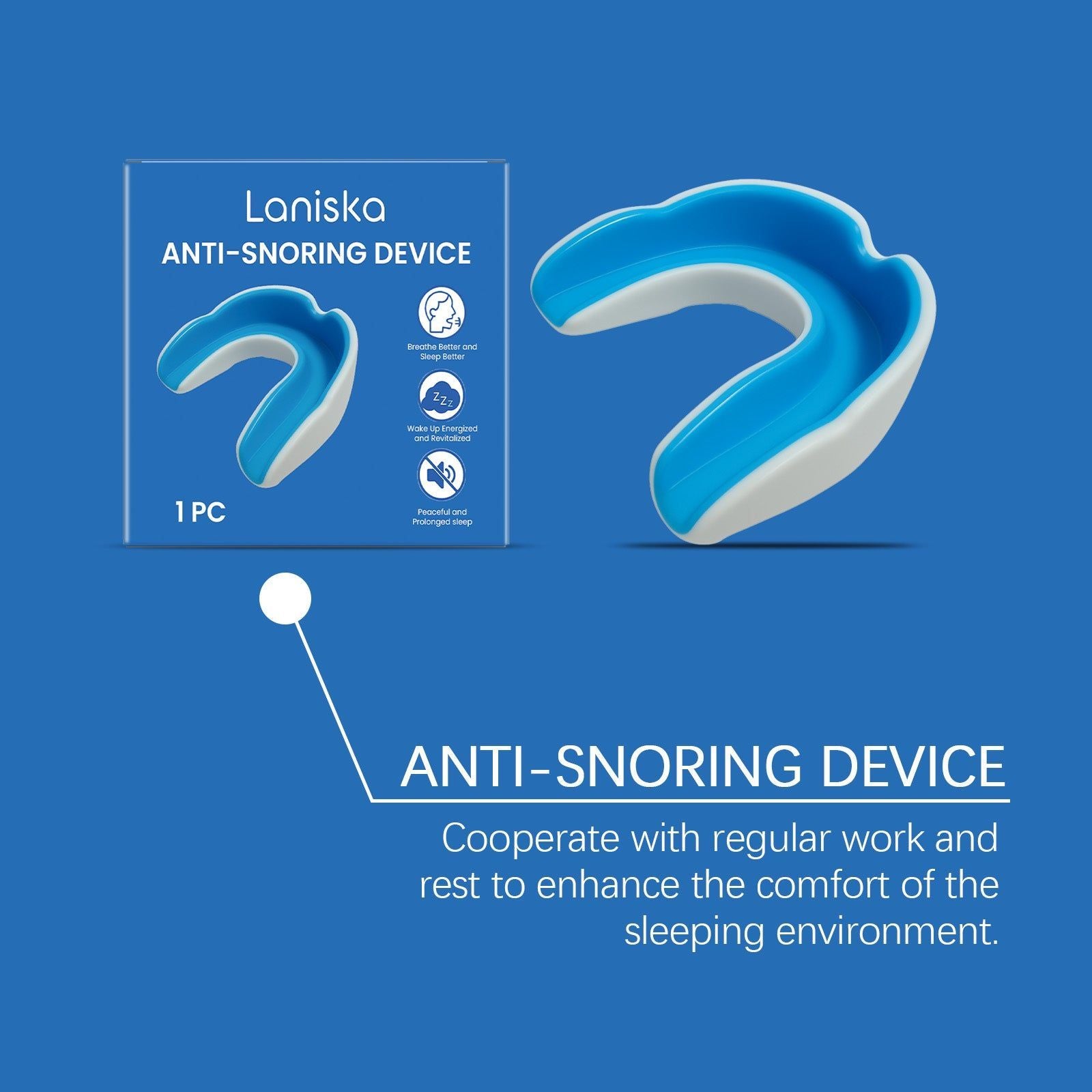 Anti-Snoring Series, Comfortable Sleep Aid, Gentle Mouthpiece, Sleep Better Tonight ,1pcs