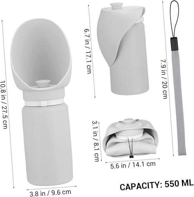 Dog Water Bottle Portable Pet Water Dispenser Leak Proof Travel Pet Drinking Bowl