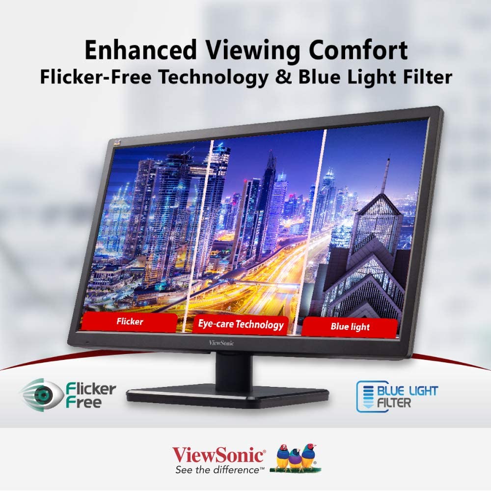 شاشة ViewSonic VA2223-H مقاس 22 بوصة بدقة Full HD من سلسلة MainStream