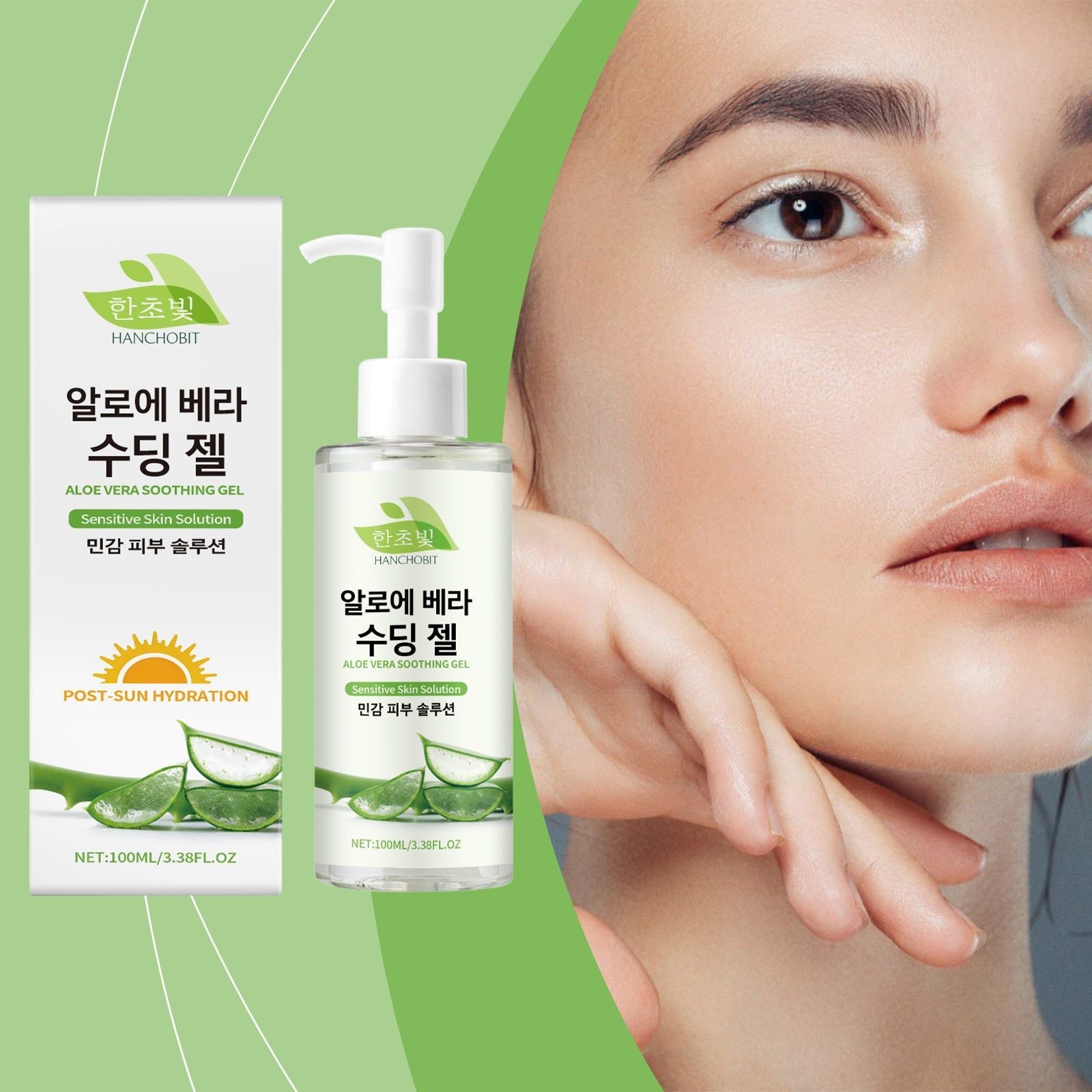 Aloe Soothing Gel, Deep Moisturizing, After Sun Care, Gentle Hydration ,100ml