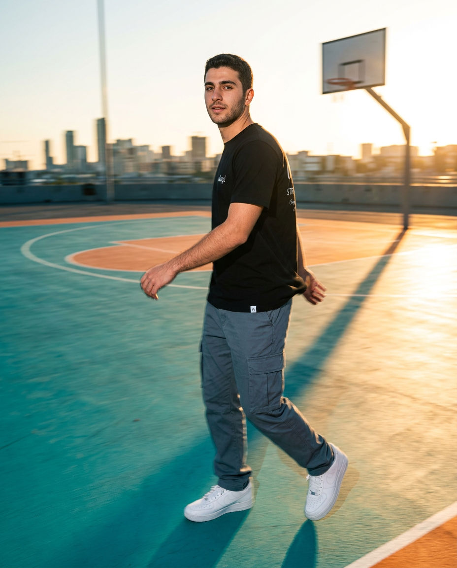 Okapi Black Striped Legacy T-Shirt