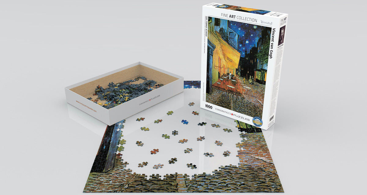 CafÃ© Terrace at Night by Vincent van Gogh 1000-Piece Puzzle