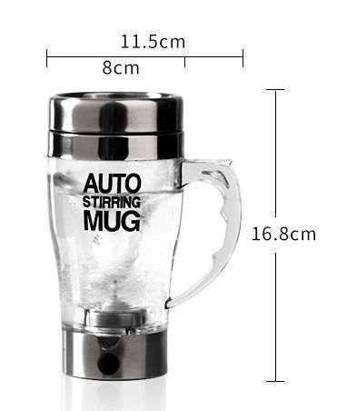 Self Stirring Cup Automatic Unplugged Anti Fall Mixing Coffee Mug with Lid