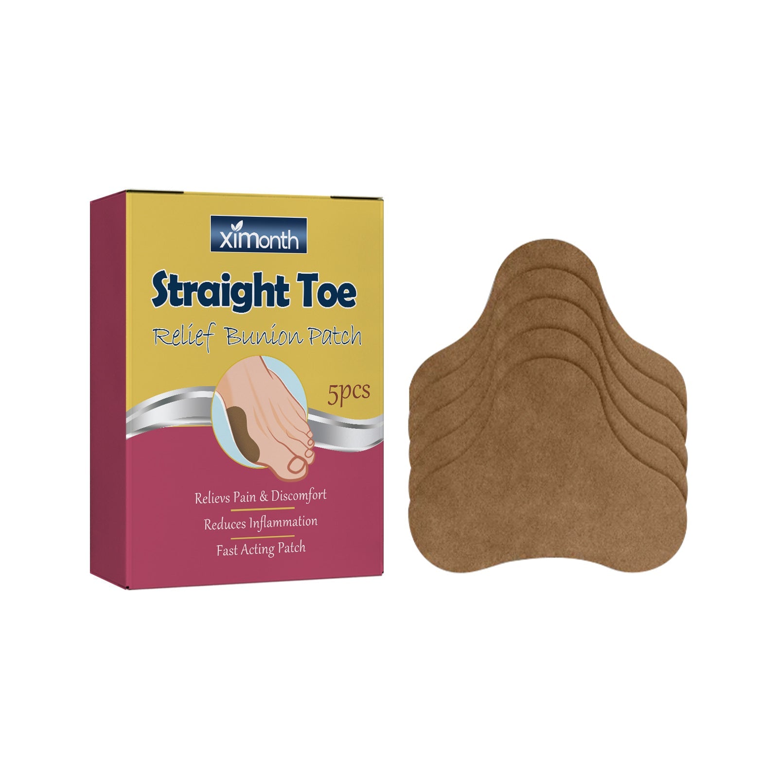 Bunion Patch Relieve Pain Swollen Thumbs, Foot Joint Relief, Natural Healing ,5pcs