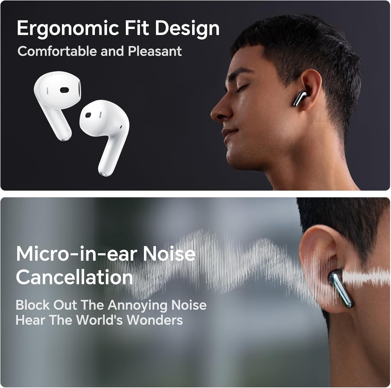 Honor Choice Earbuds S7, Tri-mic AI Call Noise Cancelling Headphones